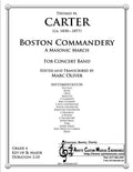 Carter - Boston Commandery , arr. Marc Oliver