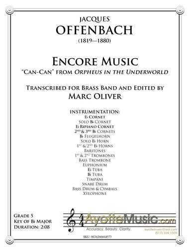 Offenbach - Encore Music , arr. Marc Oliver for Brass Band