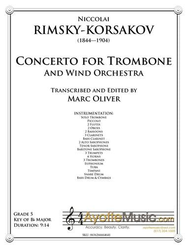 Rimsky-Korsakov - Trombone Concerto , arr. Marc Oliver for concert band