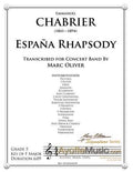 Chabrier - Espana Rhapsody , arr. Marc Oliver