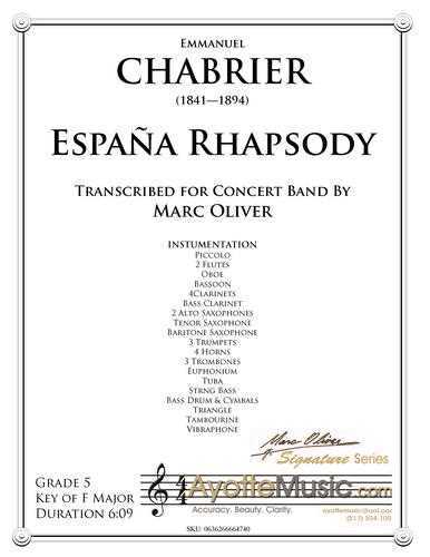 Chabrier - Espana Rhapsody , arr. Marc Oliver