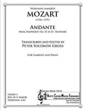 Mozart - Haffner Andante (Clarinet), arr. Peter Gross