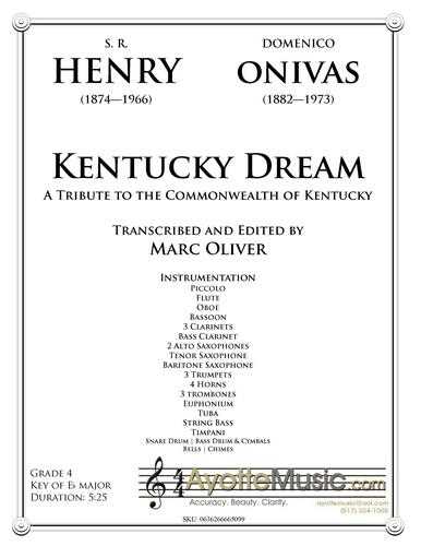 Henry - Kentucky Dream , arr. Marc Oliver