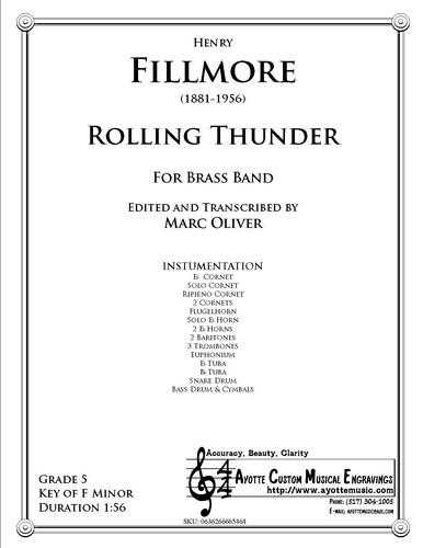Fillmore - Rolling Thunder (Brass Band) , arr. Marc Oliver