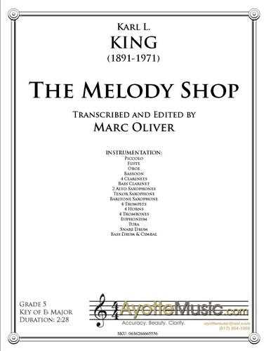 King - Melody Shop, The , arr. Marc Oliver