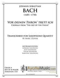 Bach - Chorale from Art of the Fugue , arr. Marc Oliver for Saxophone Quartet