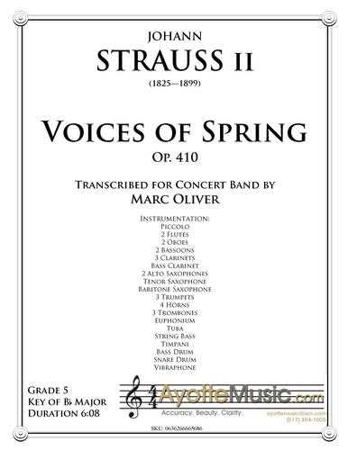Strauss II - Voices of Spring, Op. 410 , arr. Marc Oliver
