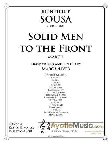 Sousa - Solid Men To The Front , arr. Marc Oliver