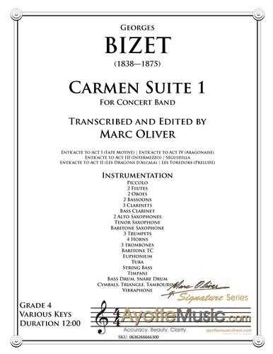 Bizet - Carmen Suite No. 1 , arr. Marc Oliver for Concert Band