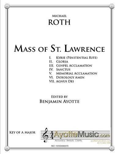 Roth - Mass of St. Lawrence , arr.