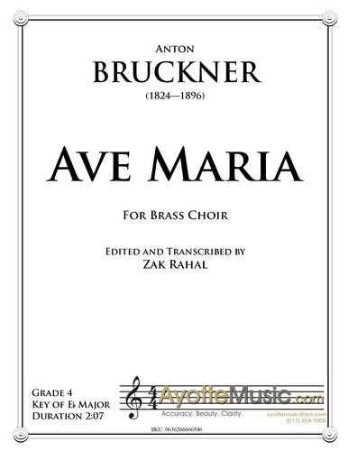 Bruckner - Ave Maria, arr. Zak Rahal