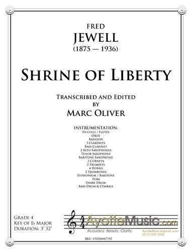Jewell - Shrine of Liberty , arr. Marc Oliver
