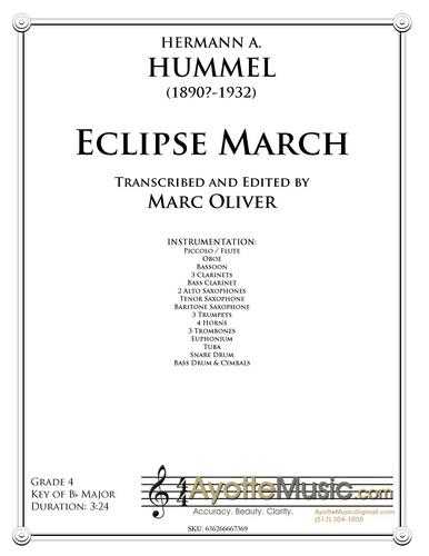 Hummel - Eclipse , arr. Marc Oliver