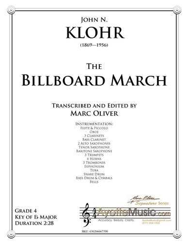 Klor - Billboard March , arr. Marc Oliver