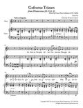 Schubert - Gefrorne Tranen from Winterreise for Medium Voice in D Minor