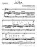 Schubert - An Sylvia for Low Voice in D Major