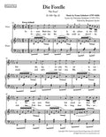 Schubert - Die Forelle for High Voice in D-flat Major