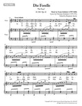 Schubert - Die Forelle for Medium Voice in B-flat Major
