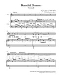 Foster - Beautiful Dreamer for Low Voice in C