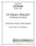 Adam - O Holy Night / Cantique de Noel for Low Voice in Ab Major