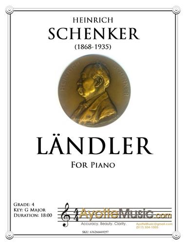 Heinrich Schenker - Landler op. 10