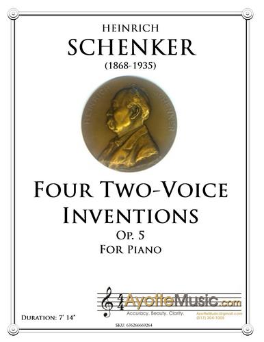Heinrich Schenker - Four Two-Voice Inventions op. 5