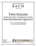 Bach - Two Fugues for Woodwind Quintet