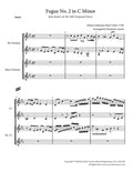 Fugue No. 2 in C Minor (WTC Book 2) for Clarinet Quartet