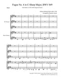 Fugue No. 4 in C# Minor (WTC Book 1) for Clarinet Quintet