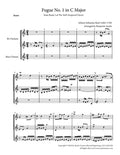 Fugue No. 1 in C Major (WTC Book 2) for Clarinet Trio