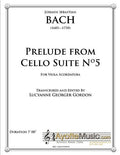 Bach - Prelude from Cello Suite No. 5 in C Minor for Viola Scordatura, arr. Lucyanne Gordon