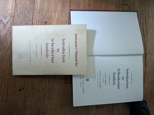 Allen Forte & Steven Gilbert - Introduction to Schenkerian Analysis with Instructor's Manual