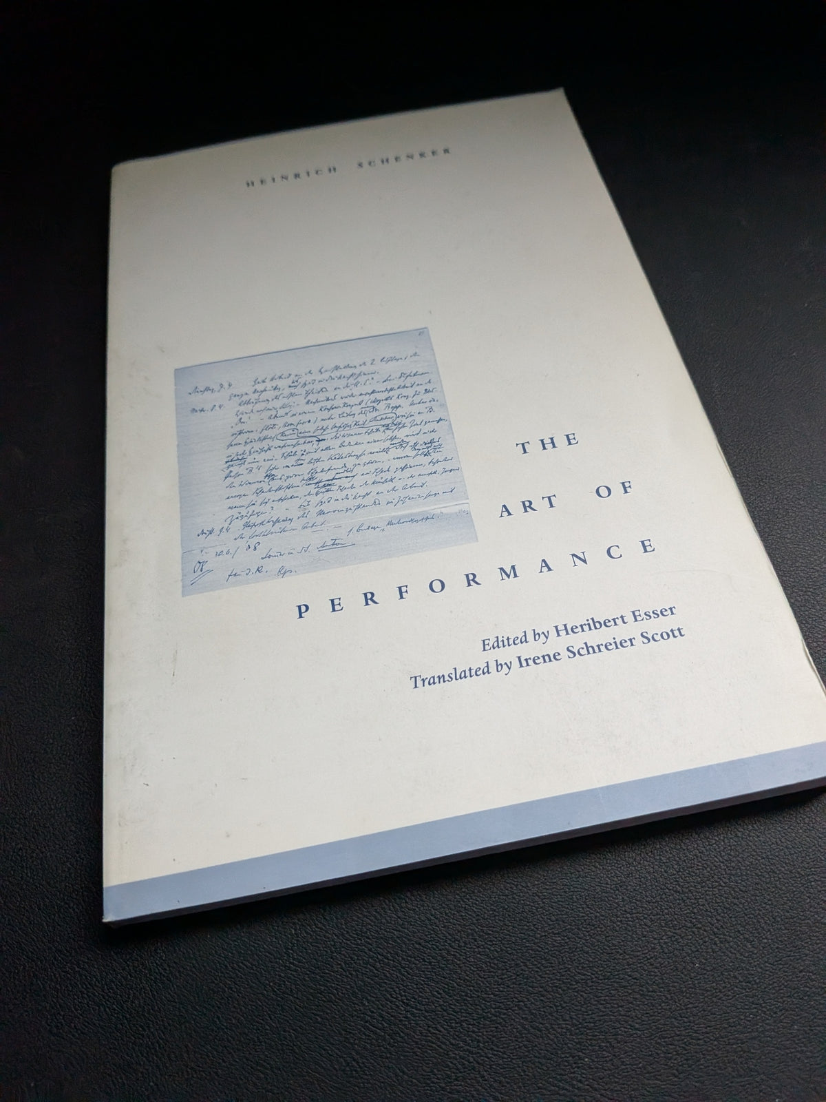 Heinrich Schenker - The Art of Performance, ed. Irene Schreier Scott