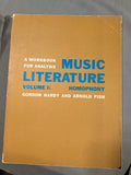 Gordon Hardy & Arnold Fish - Music Literature Workbooks for Analysis