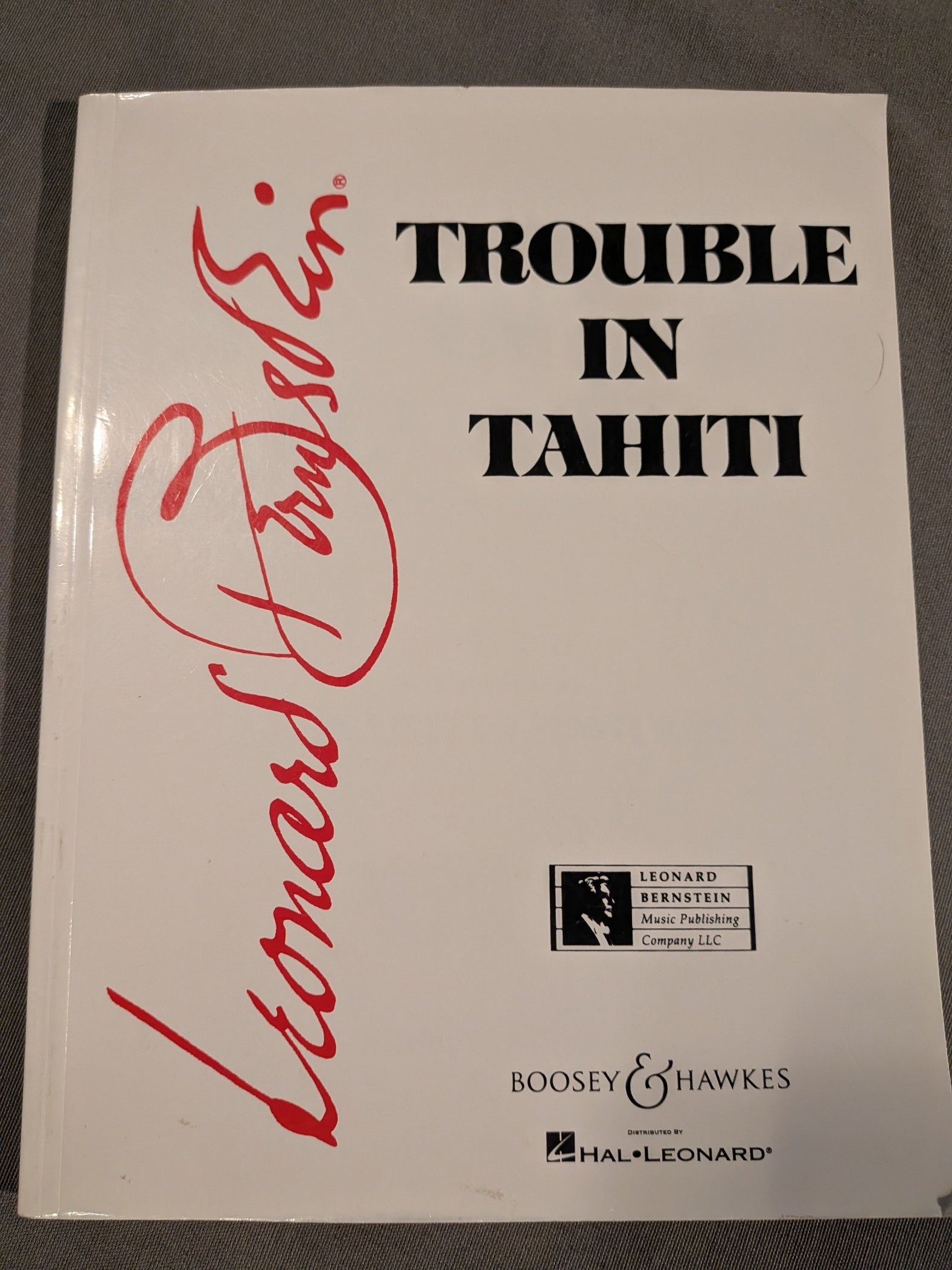 Leonard Bernstein - Trouble in Tahiti (Piano-Vocal Score)