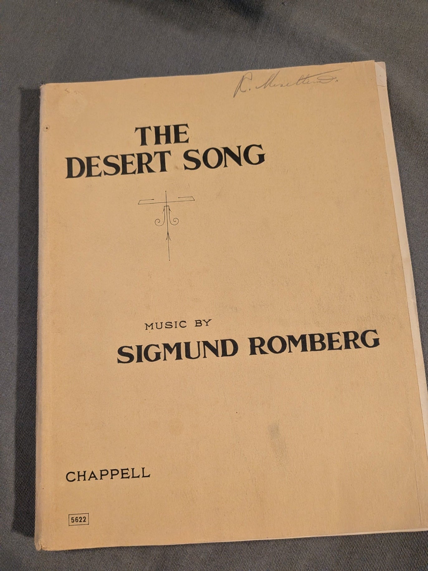 Sigmund Romberg - The Desert Song Piano-Vocal Score