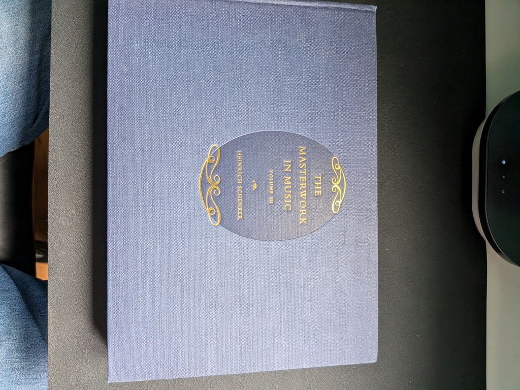 Heinrich Schenker - The Masterwork in Music, 3 Volumes (Cambridge, Hardcover) 1994, 1996, 1997. Translated by William Drabkin et al.