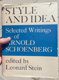 Arnold Schoenberg - Style and Idea, ed. Leonard Stein (hardcover)