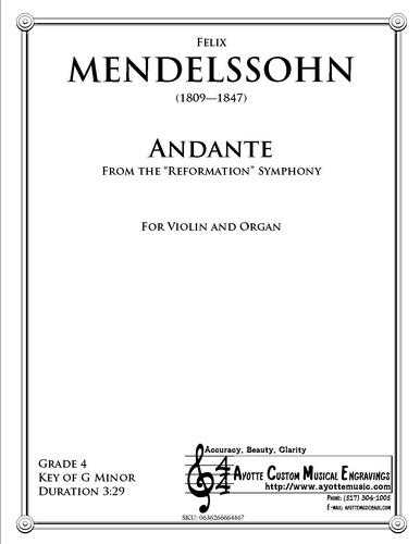 Mendelssohn - Andante from the Reformation symphony, arr. Peter Gross