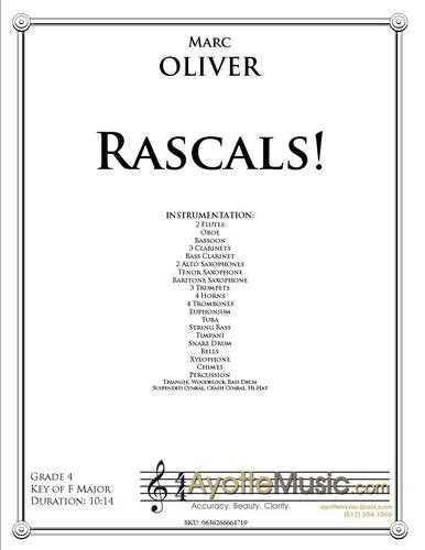 Oliver - Rascals!, arr. Marc Oliver