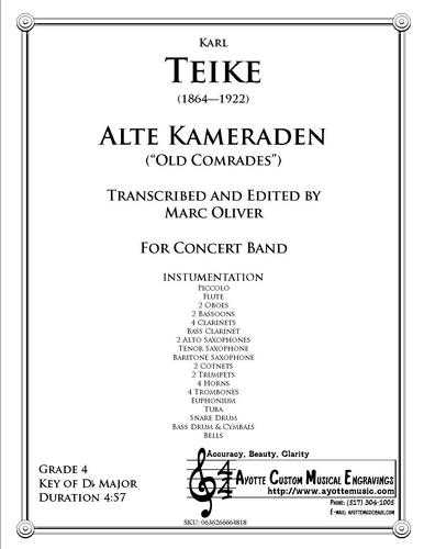 Teike - Alte Kameraden , arr. Marc Oliver