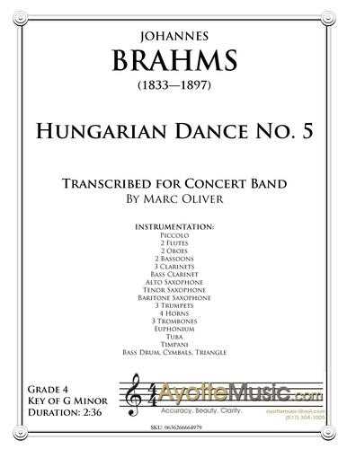 Brahms - Hungarian Dance No. 5, arr. Marc Oliver