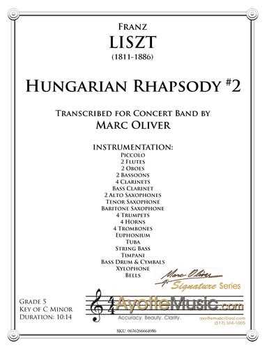 Liszt - Hungarian Rhapsody No. 2, arr. Marc Oliver
