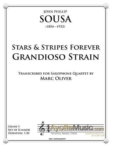 Sousa - Stars & Stripes Grandioso (Digital PDF Download), arr. Marc Oliver