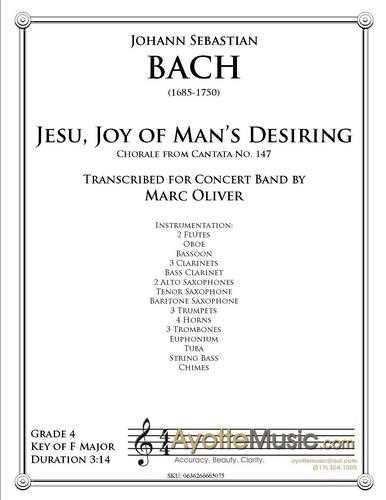 Bach - Jesu, Joy of Mans Desiring, arr. Marc Oliver