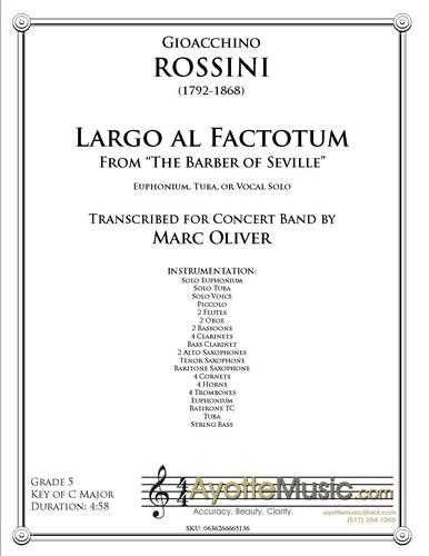Rossini - Largo al Factotum (Band), arr. Marc Oliver