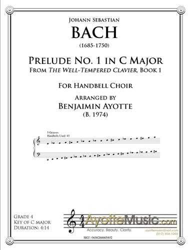 Bach - Prelude No. 1 in C Major (Digital PDF Download)