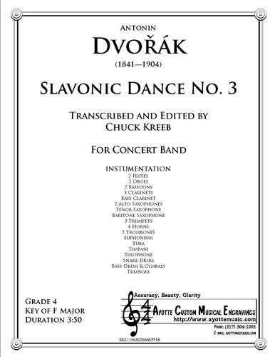 Dvorak - Slavonic Dance No. 3 (Digital PDF Download), arr. Chuck Kreeb