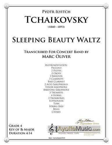 Tchaikovsky - Sleeping Beauty Waltz (Digital PDF Download), arr. Marc Oliver