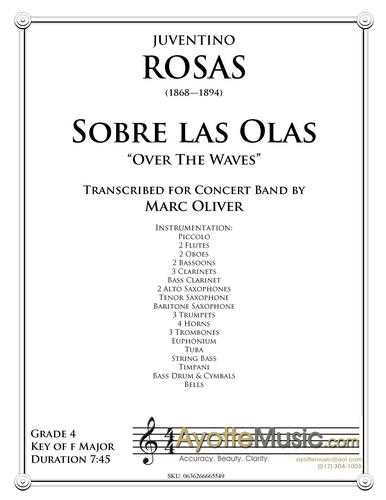 Rosas - Sobre Las Olas, arr. Marc Oliver